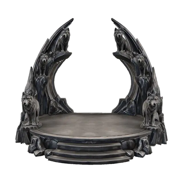 Circle of Wolves 3D model, vytvořený pomocí AI
