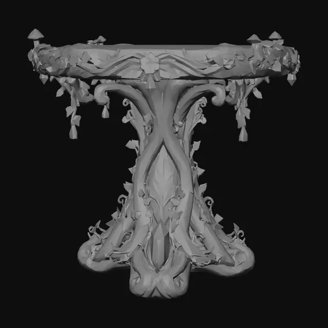 3D model for Crystal Garden Table