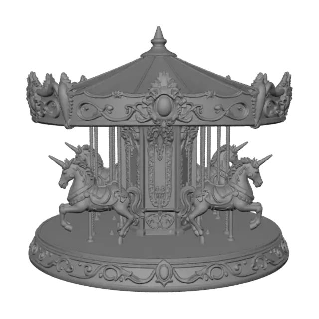 3D model for Pastel Unicorn Carousel