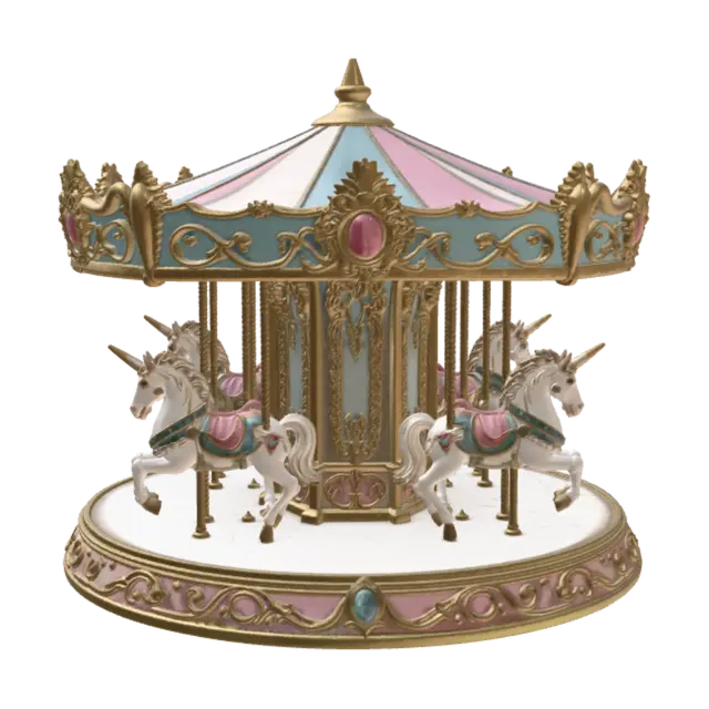 3D model for Pastel Unicorn Carousel