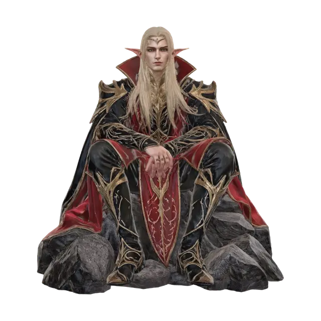 3D model for Elven King of the Crimson Crown