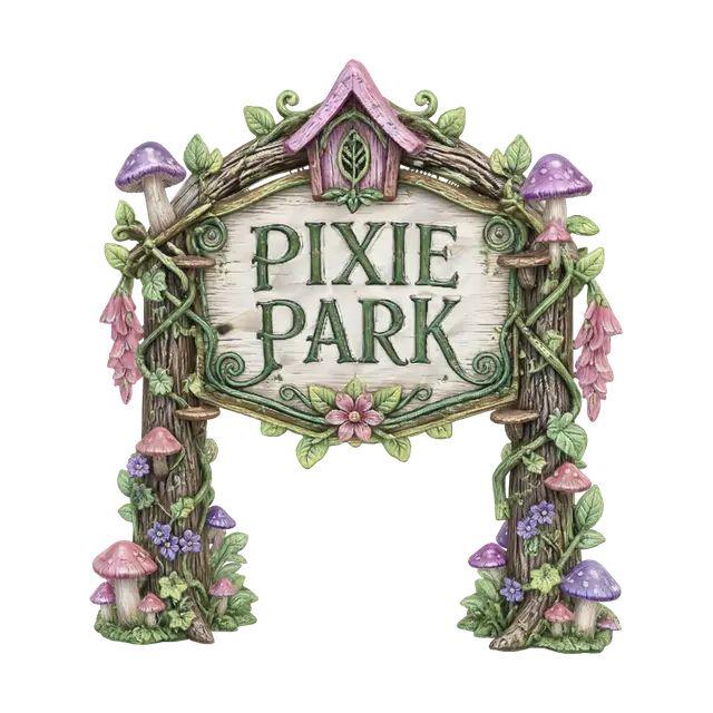 Pixie Park - Fey 3D model, vytvořený pomocí AI
