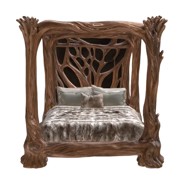 3D model for Rooted Canopy Bed