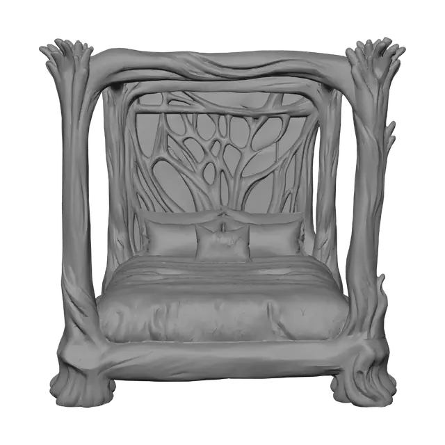 3D model for Rooted Canopy Bed