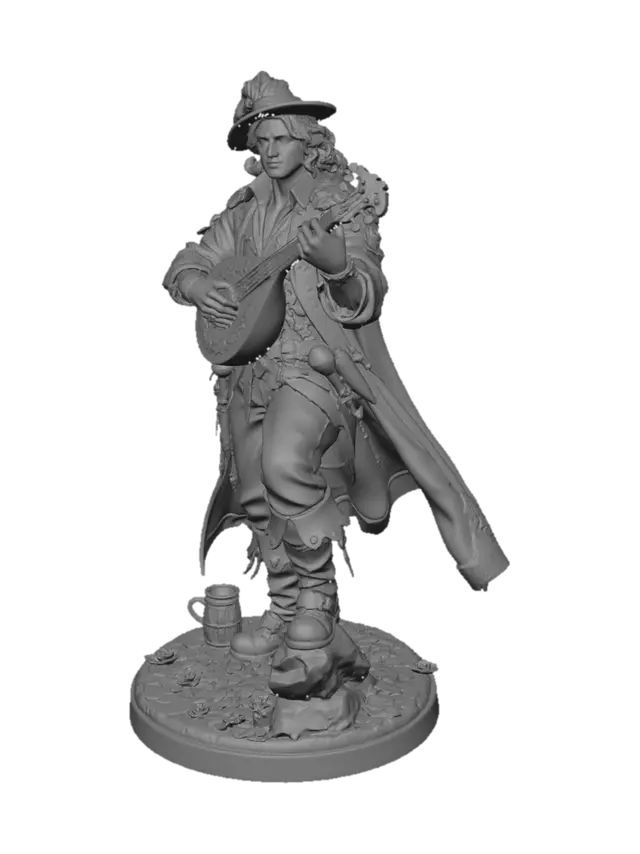 3D model for The Wandering Bard