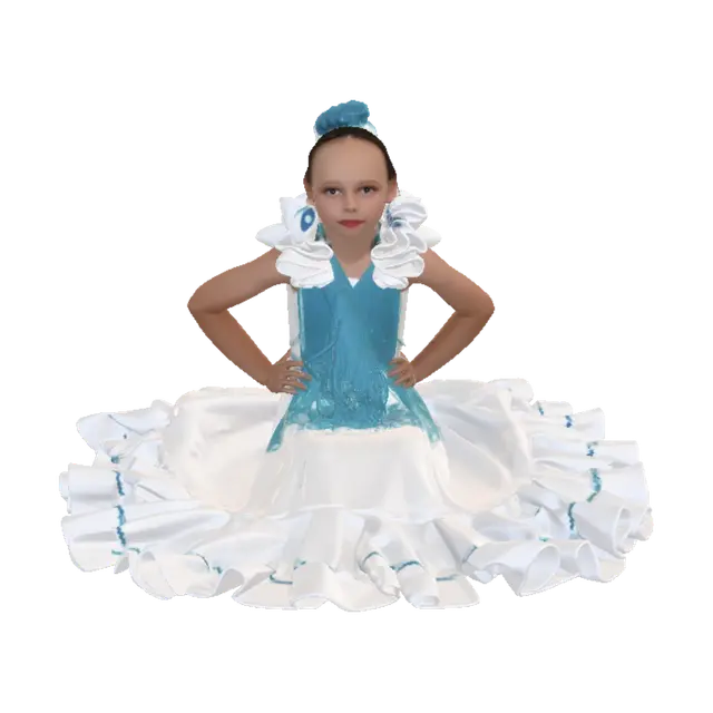 3D model for Blue and White Ballroom Princess