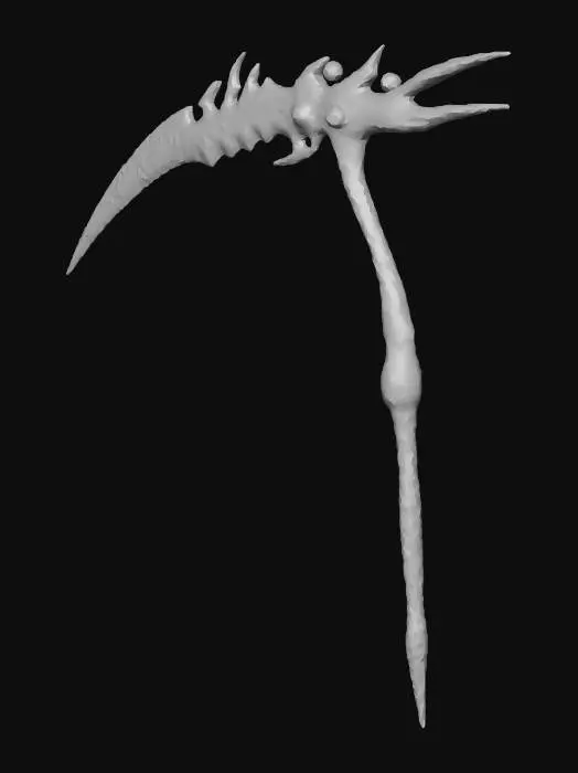 3D model for Crimson Crescent Scythe