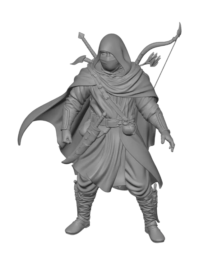3D model for Moonlit Assassin of the White Cloak