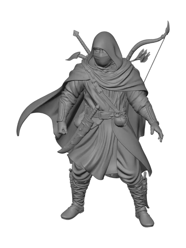 3D model for Moonlit Assassin of the White Cloak