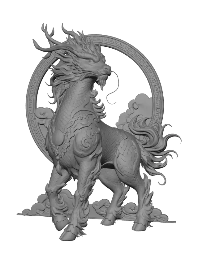 3D model for Golden Circle Dragon