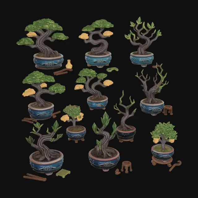 Free Bonsai 3D Models - Download Instantly | Meshy