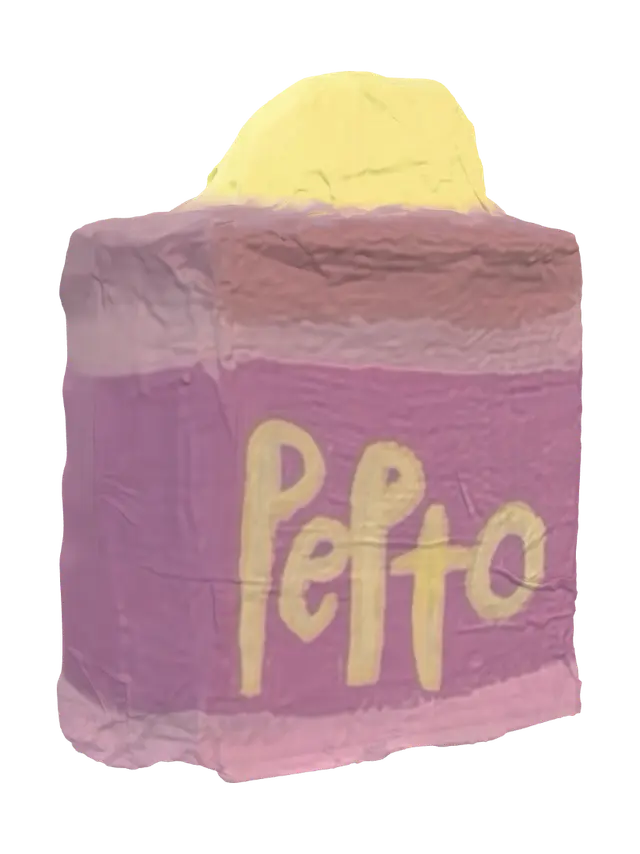 Pepto Killer Helmet - Seams 3D model, vytvořený pomocí AI