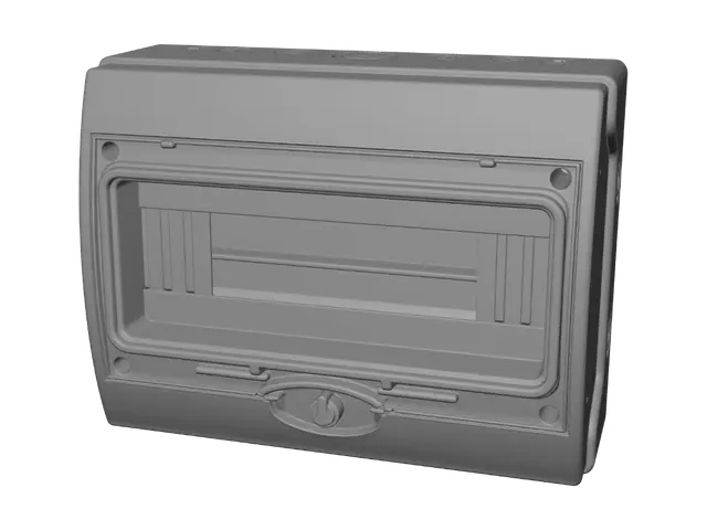 3D model for Weatherproof electrical distribution box