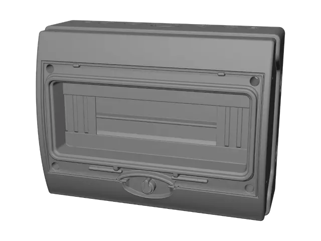 3D model for Weatherproof electrical distribution box