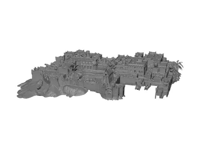 3D model for Isle Fortress Aerial View