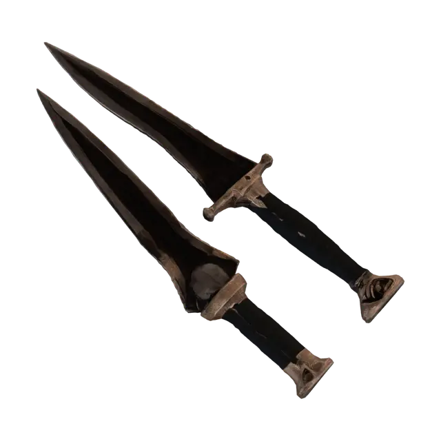 Kızıl Tutulma Dagger (İkiz Hilal) - No 3D model, vytvořený pomocí AI