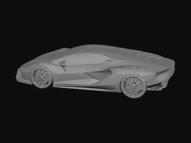 3D model for Azure Hypercar