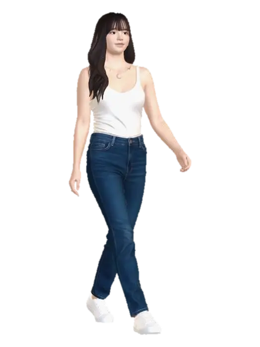Casual Stride - Navy 3D model, vytvořený pomocí AI