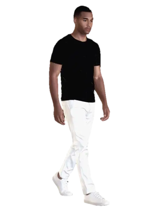 Monochrome Stride - Lineart 3D model, vytvořený pomocí AI