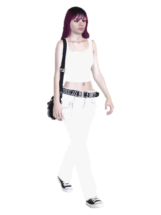 Magenta Gradient Walk 3D model, vytvořený pomocí AI