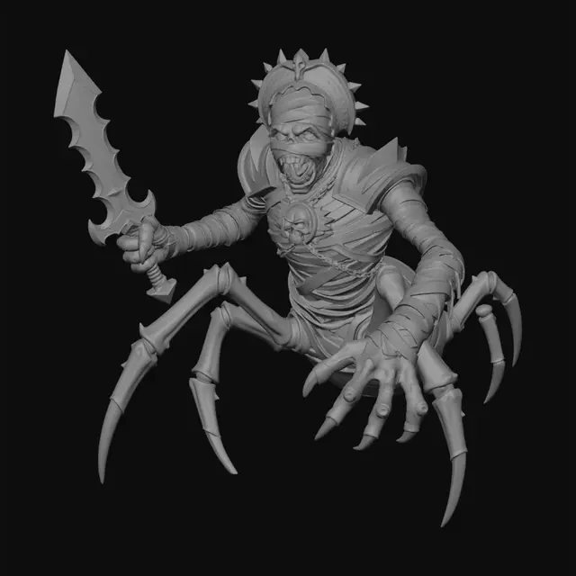 3D model for Goldbound Mummy Knight