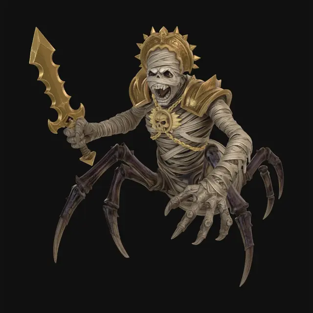3D model for Goldbound Mummy Knight