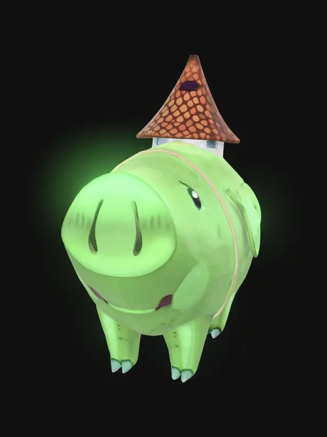 3D model for Castle on the Green Pig