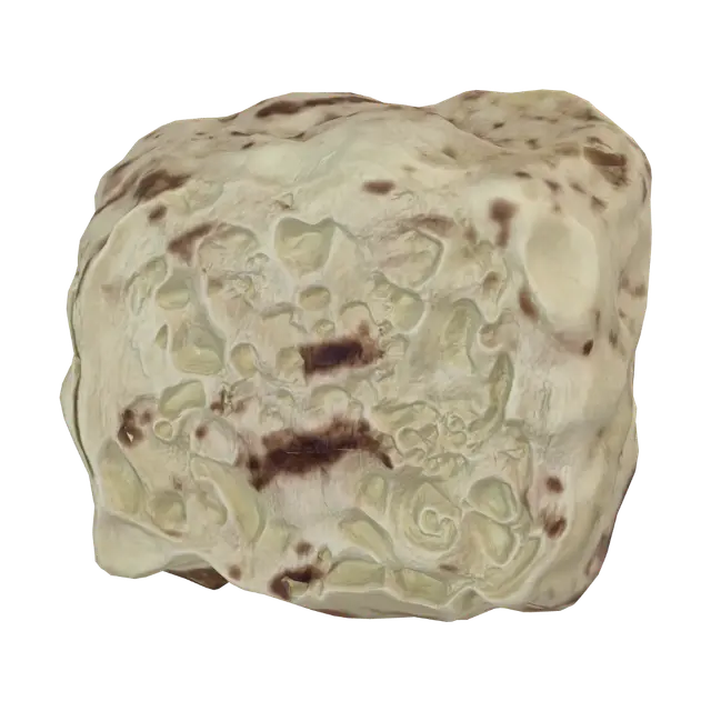 3D model for Flaky puff pastry square