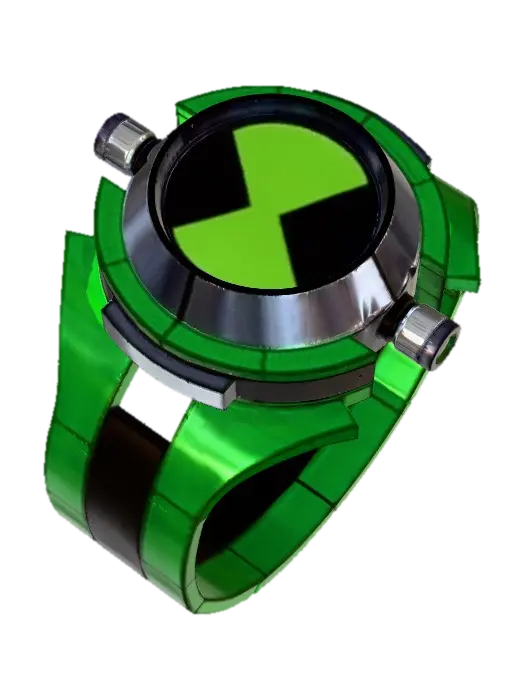Emerald Circuit Ring - Ben10 3D model, vytvořený pomocí AI