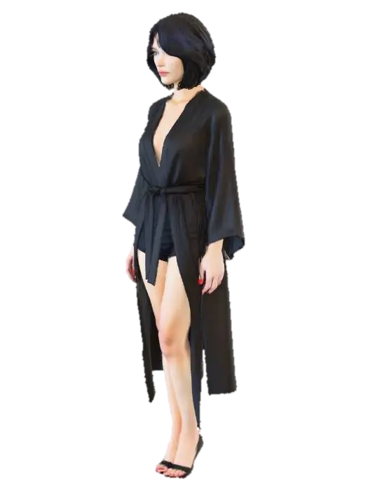 Elegance in Black - Sophisticated 3D model, vytvořený pomocí AI