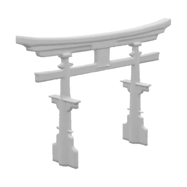 3D model for Torii Gate Illustration