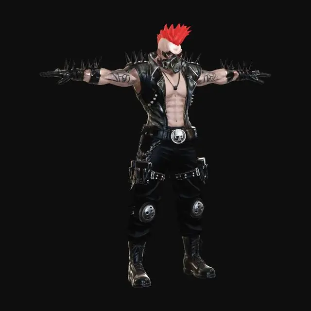 3D model for Crimson Wasteland Warrior