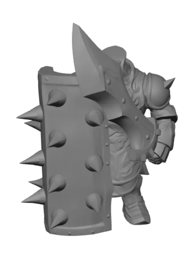 3D model for Spiked Axe Knight