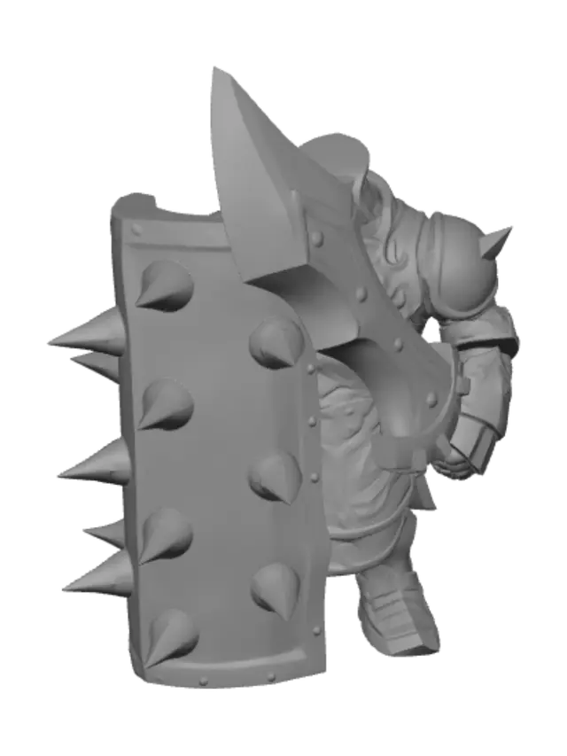 3D model for Spiked Axe Knight