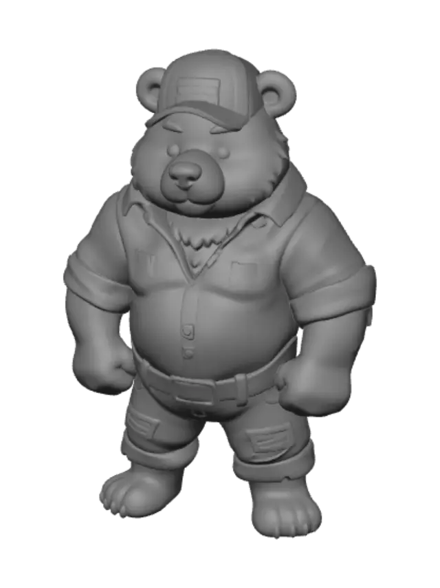 3D model for Lumberjack Bear