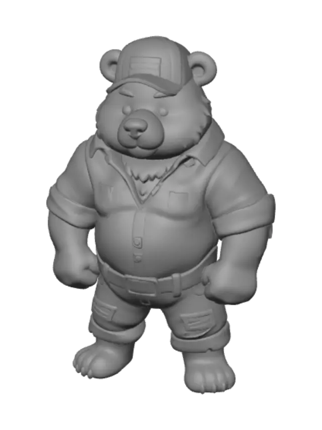 3D model for Lumberjack Bear