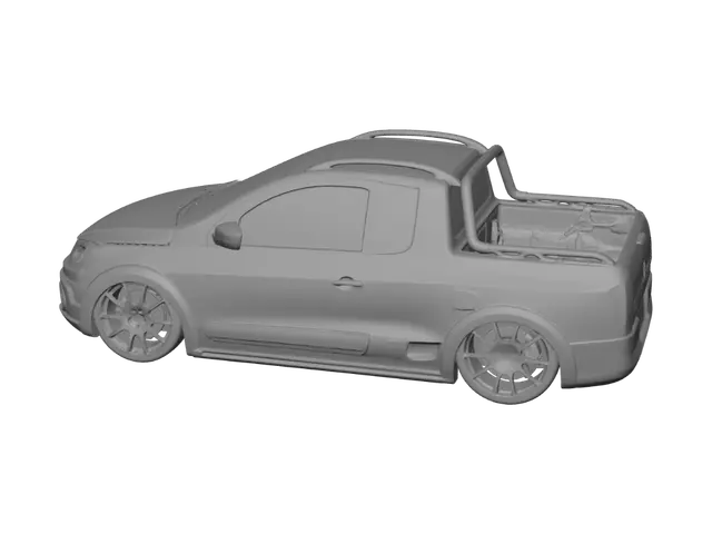3D model for White Volkswagen Saveiro