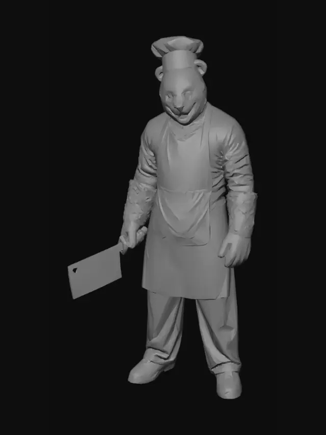3D model for Grinning Butcher