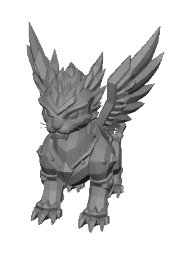 3D model for Golden Winged Tiger
