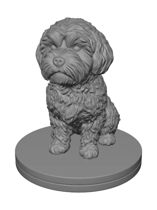 3D model for Front View Puppy