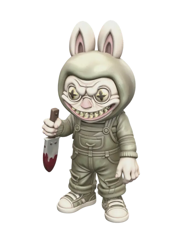 Stylized Scary Labubu - Stylizedcreature AI 생성 3D 모델