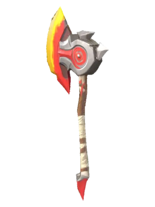 Flame Battle Axe - Axes 3D model, vytvořený pomocí AI