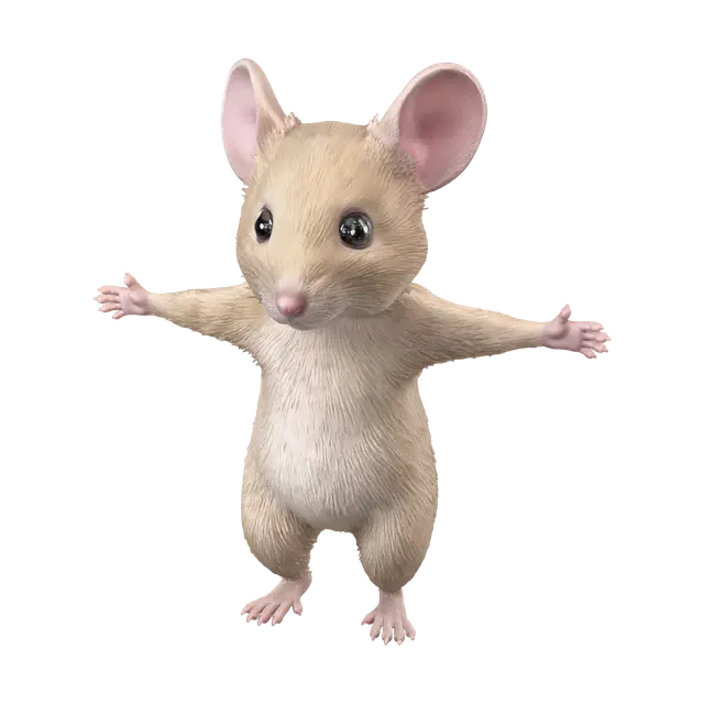 Little Hug Mouse - Smallpet 3D model, vytvořený pomocí AI
