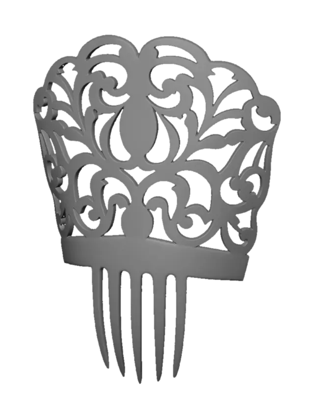 3D model for Filigree Skull Comb