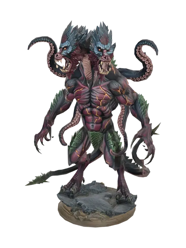 Twin-Headed Infernal Hydra - Twohead AI 생성 3D 모델
