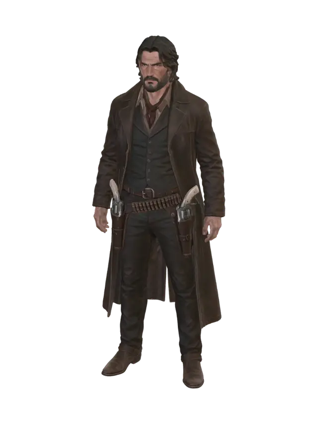 3D model for Gunslinger in a Duster
