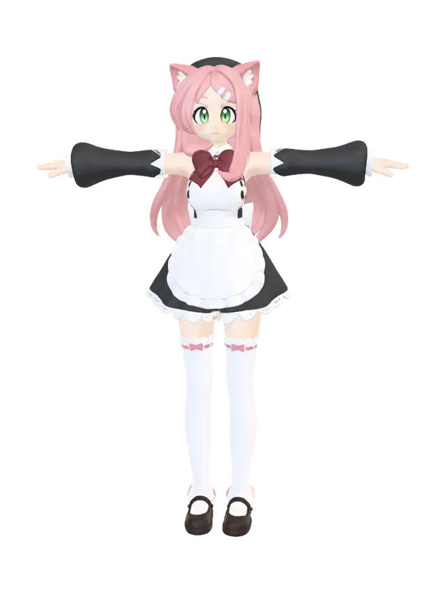 3D model for Cat Maid Sakura