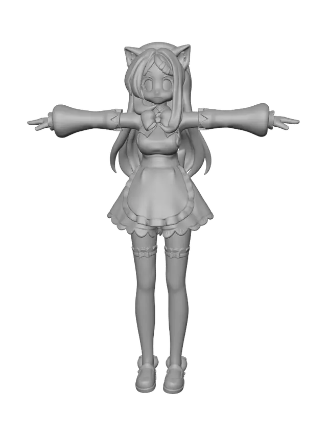 3D model for Cat Maid Sakura