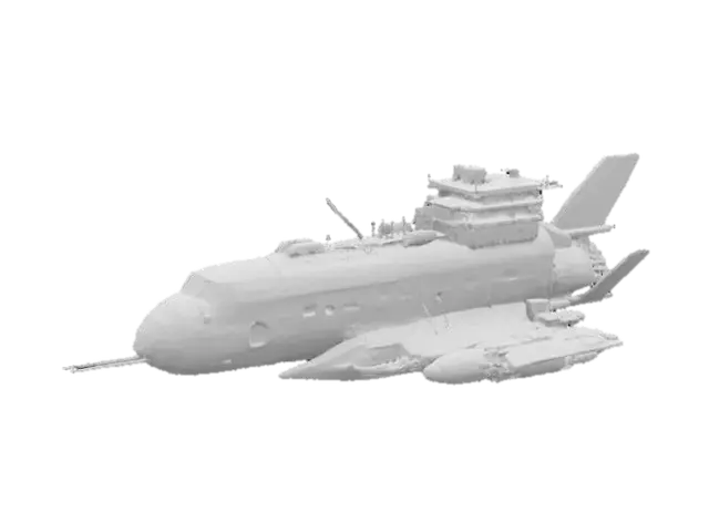 3D model for Rusty Space Vessel