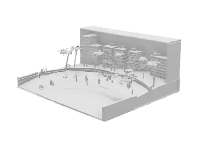 3D model for [Brazil],[Rio de Janeiro], Copacabana Diorama
